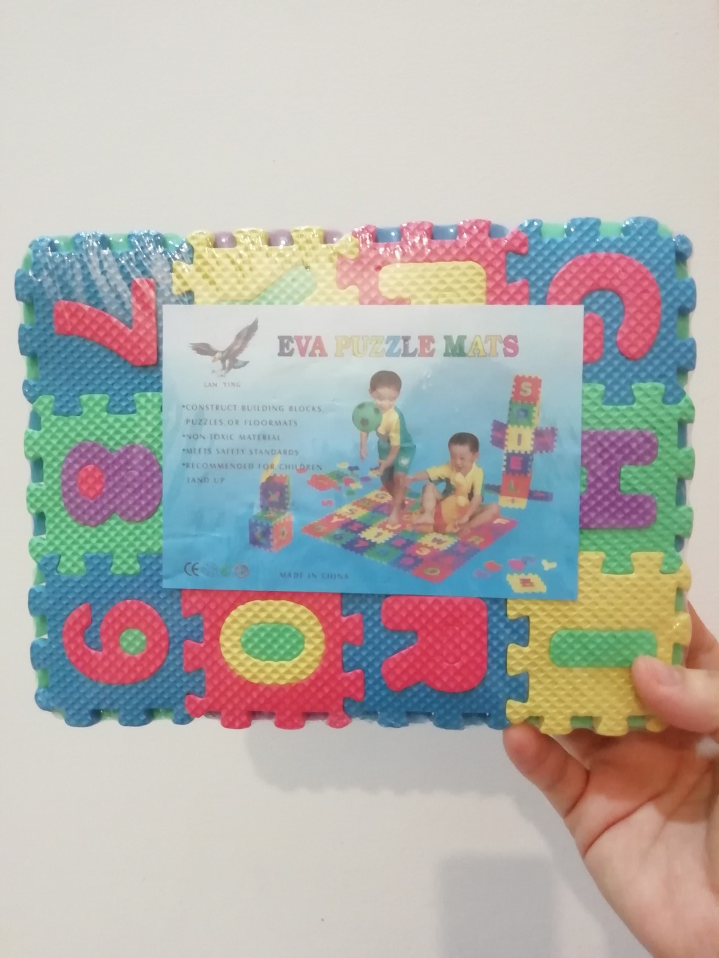 36pcs / Set Karpet Alas Lantai Dengan Bahan Halus Dan Gambar Motif Alfabet Untuk Bayi / Anak-anak