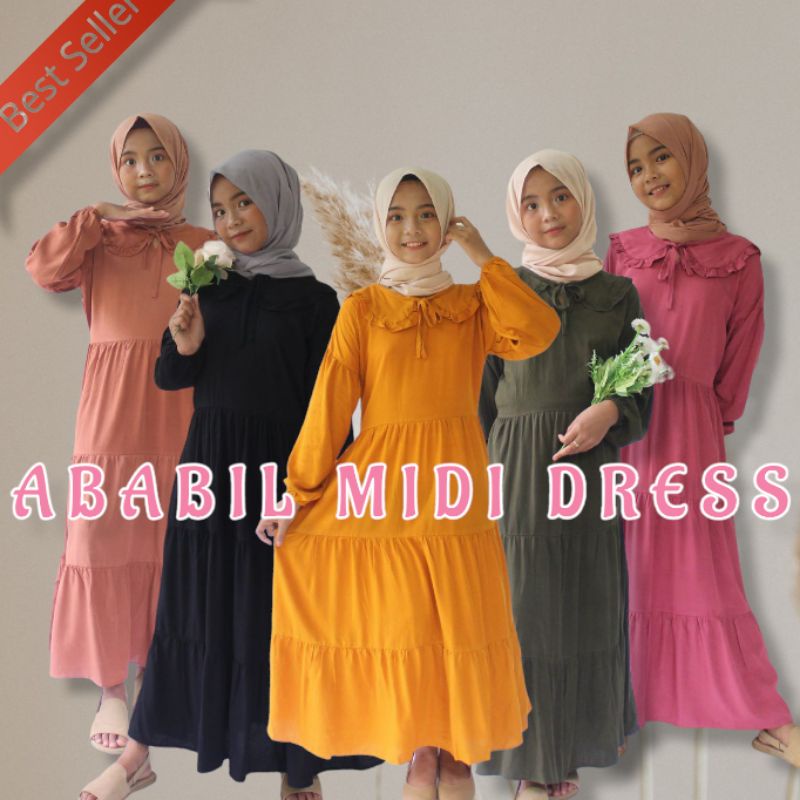 MIDI Dress anak / dress anak terlaris / dress anak kekinian