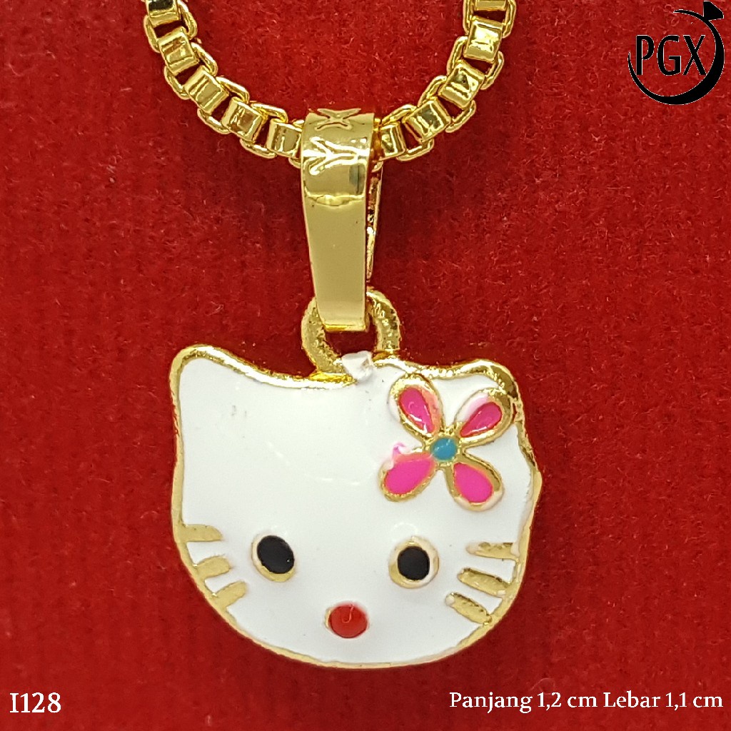 PGX Liontin Kalung Xuping Wanita Perhiasan Lapis Emas Aksesoris Fashion - I128