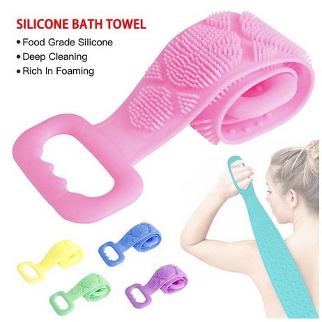 Sikat Punggung Silikon (60CM) | Sikat badan | spons Badan