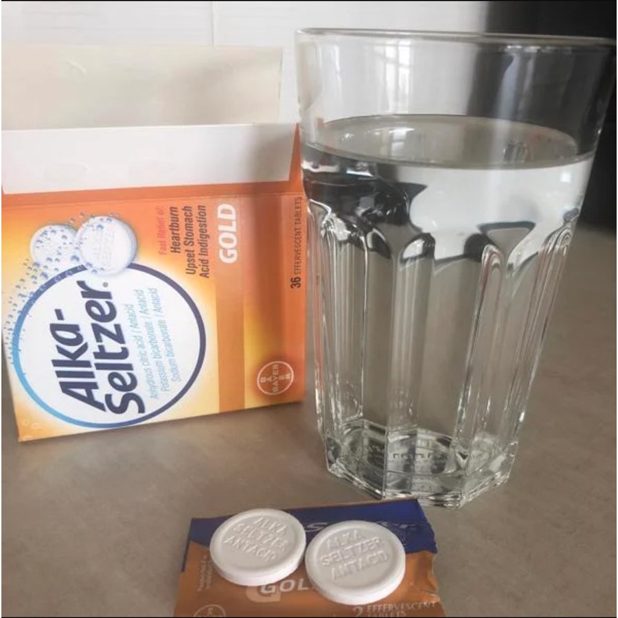 Alka Seltzer Gold 36 Tab Atasi Sakit Kepala Perut Kembung Masuk Angin