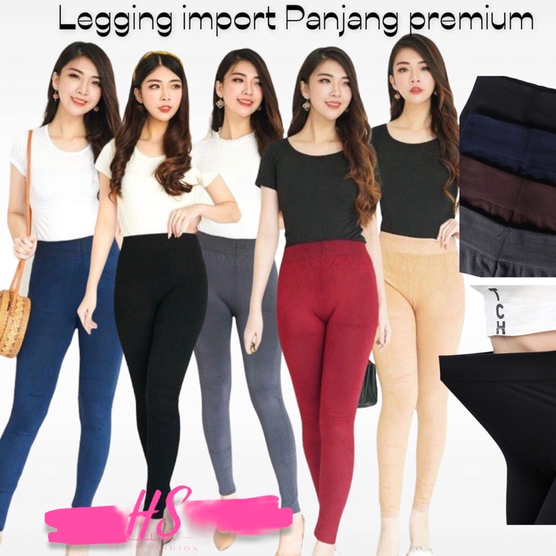 LEGGING IMPORT HQ PANJANG PREMIUM/LEGGING901/JEGGING