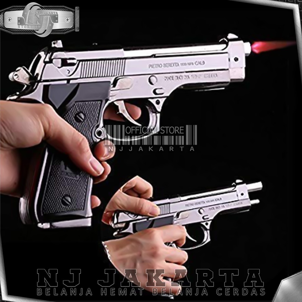 MANCIS KOREK API PISTOL 1 BANDING 1 LIGHTER BARETTA BISA DI KOKANG