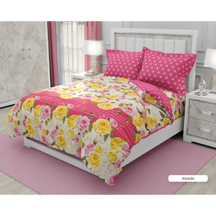 Gunakan Anteraja 1 Kg Set Bedcover Rumbai California Rosalba 160x200