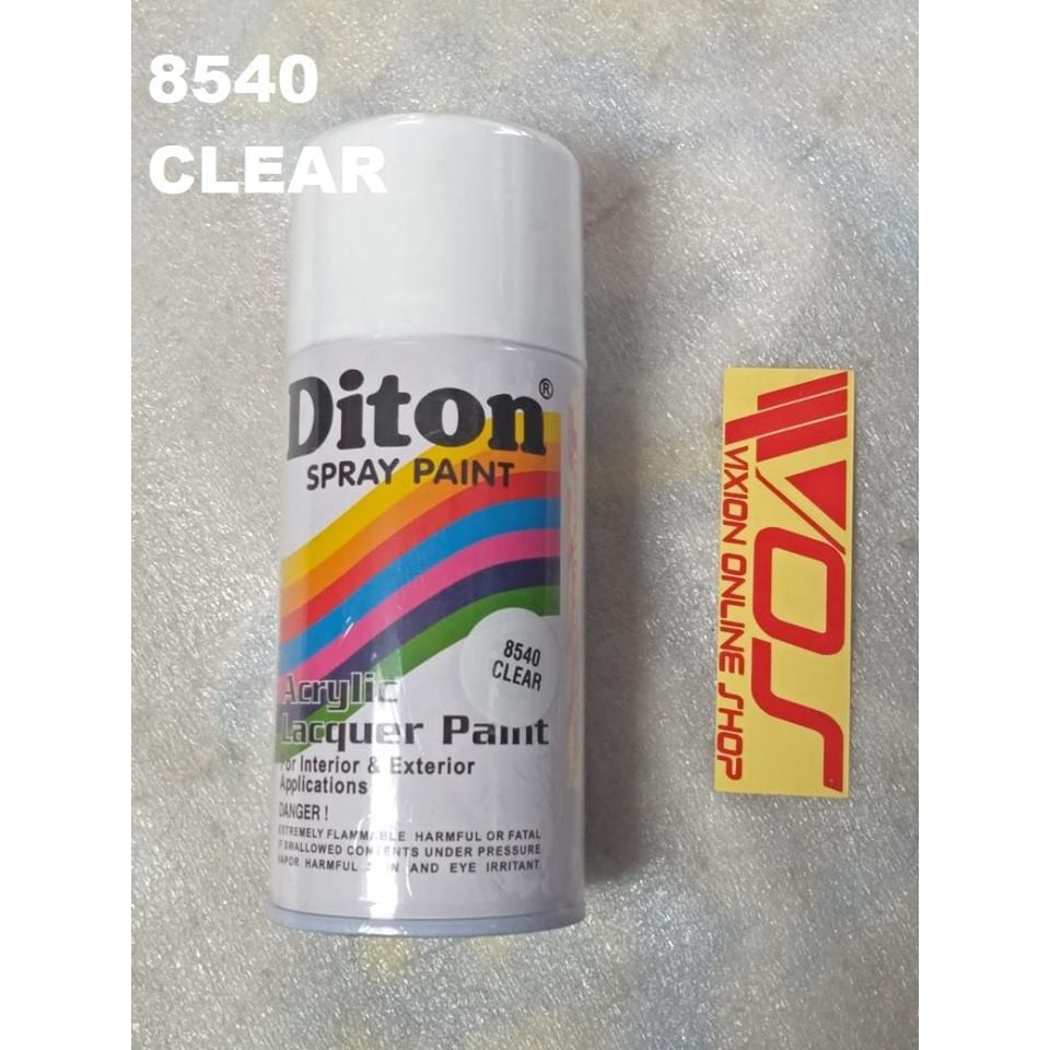 CAT KALENG SEMPROT PYLOX MERK DITON 150CC CLEAR / PERNIS 8540