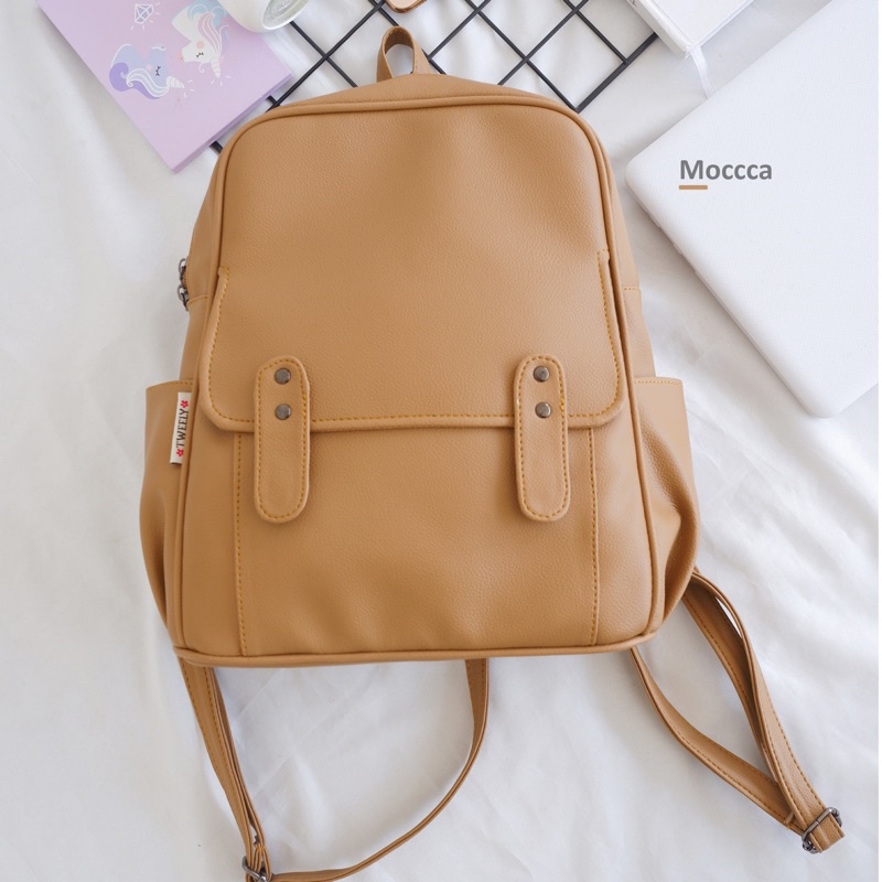 Zigy Ransel - Tweelyforbag - Tas Ransel Wanita - Tas Wanita-Mocca