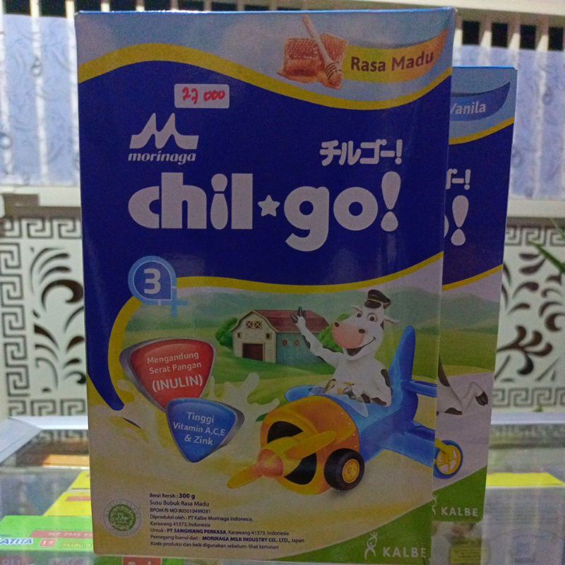 

susu Morinaga chil go 3+ kemasan 300 gram/ 700 gram tersedia rasa madu dan vanilla