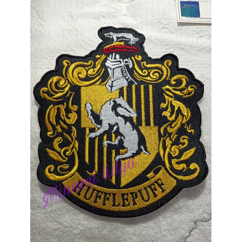 bordir emblem patch harry asrama sihir ukuran besar / kecil