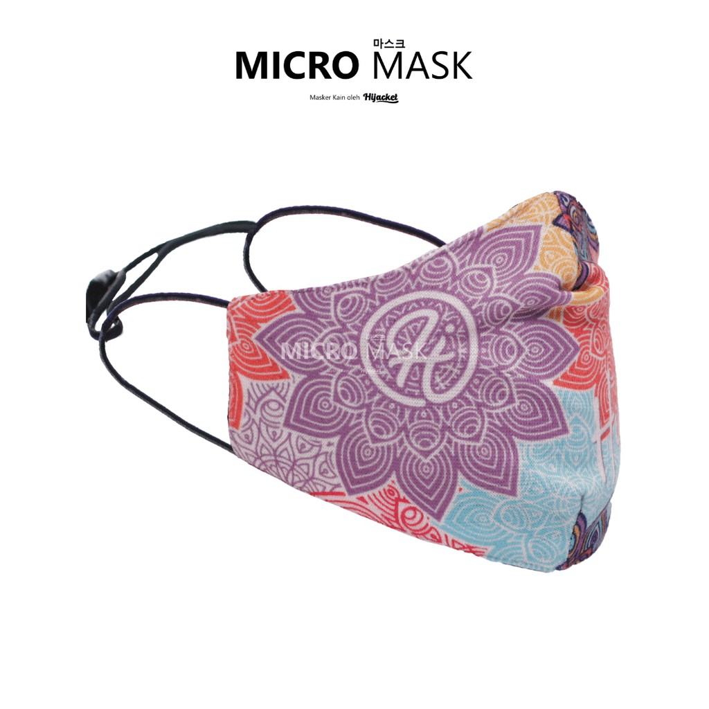 HIJACK MASK - MASKER KAIN PRIA WANITA ANAK ANAK DENGAN PROTEKSI GANDA ANTI-DUSK FACE MEN WOMEN MASK-Geranium
