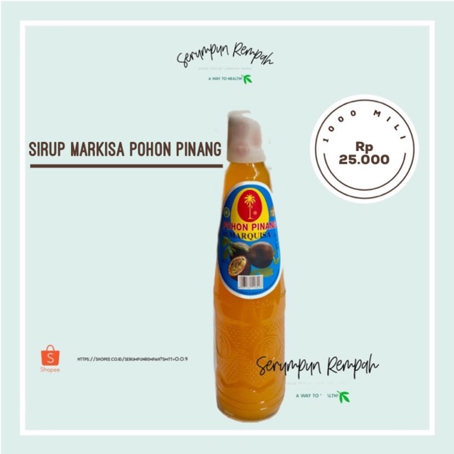 

Sirup Markisa Marquisa Pohon Pinang asli Medan