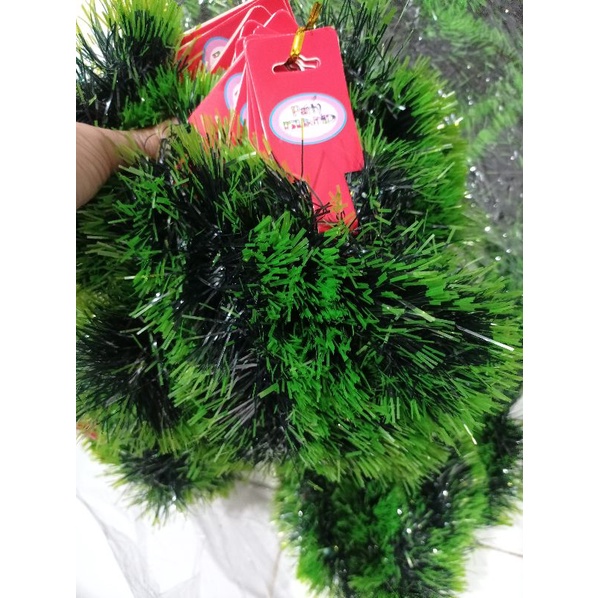 Slinger Natal Hijau Salju 9cm|Hiasan Natal