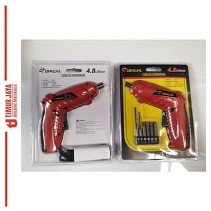 NANKAI Mesin Obeng Bor Baterai Cordless 4.8 V Drill Cordless bor 1 Baterai Besi Kayu Obeng Bulak Balik 2 arah