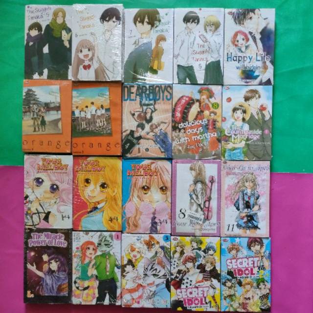 (67) Buku Komik ORI segel Secret Idol Your lie in april nyan Your melody orange