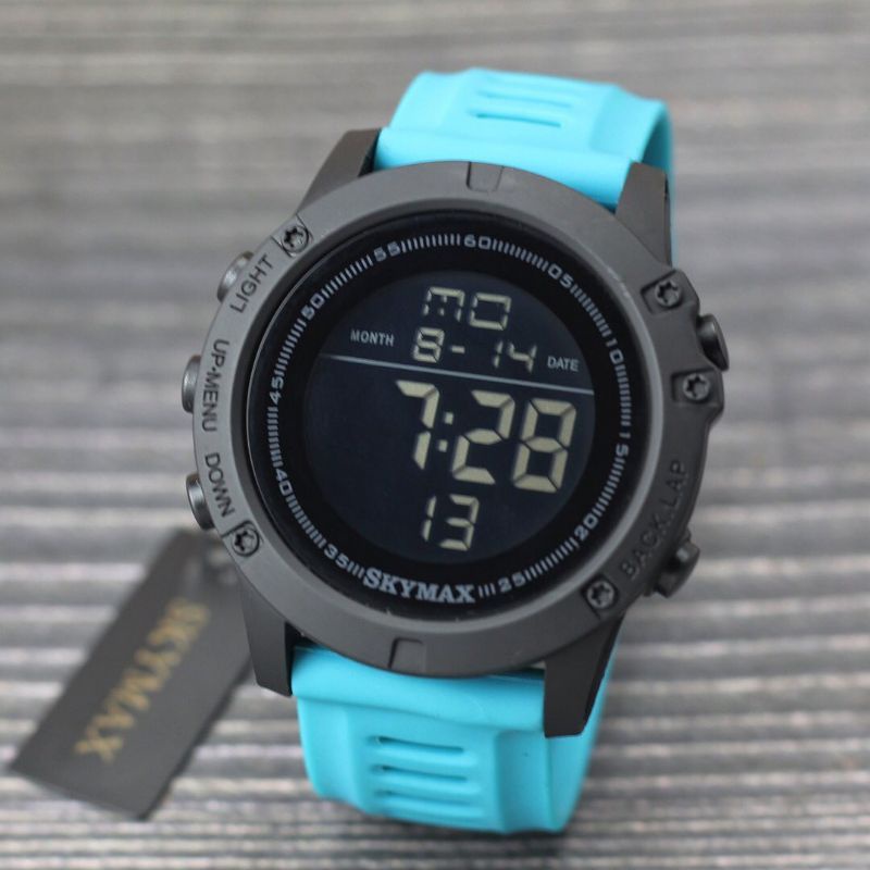 Besst Seller!!! Jam tangan Pria Skymax Original Anti Air Bisa Bawa BERENANG_JAM Tangan Pria Digital Strap Rubber Standar Militer_jam tangan Pria SPORT 30 ATM COD