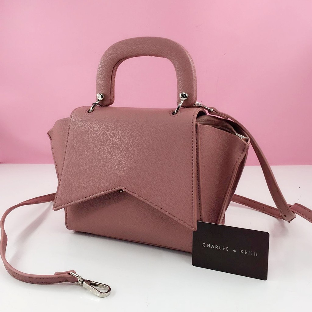 charles and keith geometric bag