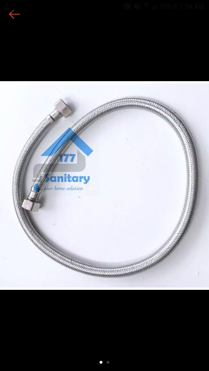 Fleksibel Kaku 50 Cm Stainless Murah Aug- Selang 50cm Sambungan Flexible Hoses Air Panas Dingin