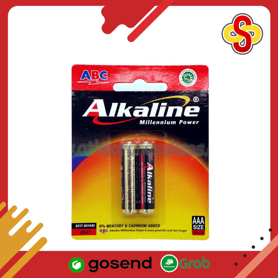 Baterai ABC Alkaline AAA LR-03 Isi 2 pcs