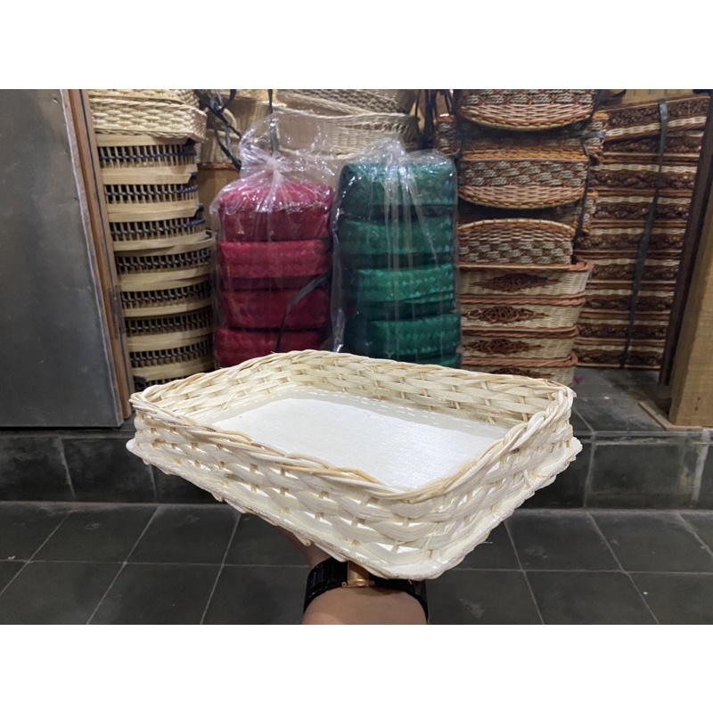 

[Size S] Keranjang Rotan Parcel | Kotak Hantaran Rotan | Keranjang Buah Rotan | 20x30 cm