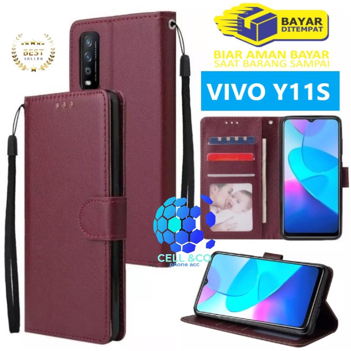Flip cover VIVO Y11S NEW 2021 Flip case buka tutup kesing hp casing flip case wallet