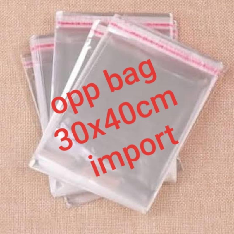 Opp Bag 30x40cm, 18x26cm, 26x18cm, 27x12.5cm Plastik Opp Import Plus Lem