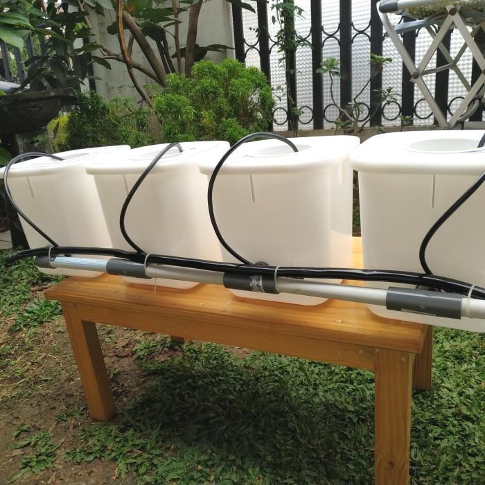 Jual Paket Dutch Bucket Hidroponik ember 8 liter dengan mesin pompa