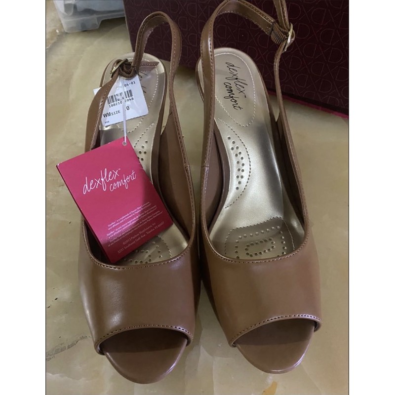 Payless Dexflex Comfort maxine peep sling warna cognac