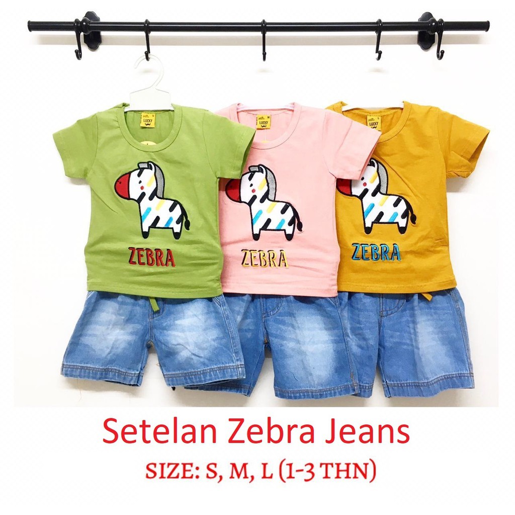 Setelan Zebra Jeans Unisex (0-3 Thn) CBKS AM