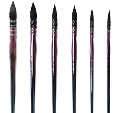 

+++++] B 36 RQ watercolor mop brush squirrel mixed hair