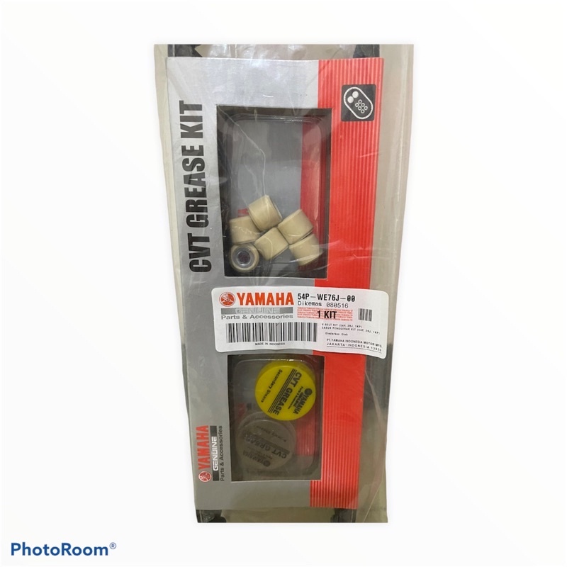 VANBEL SET,V-BELT KIT + ROLLER + GEMUK CVT MIOJ,MIO GT,SOUL GT 115,X-RIDE 115 ORI