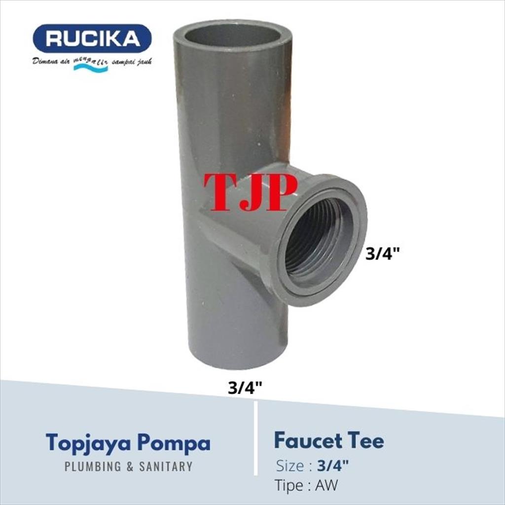 FAUCET TEE PVC AW RUCIKA 3/4&quot;