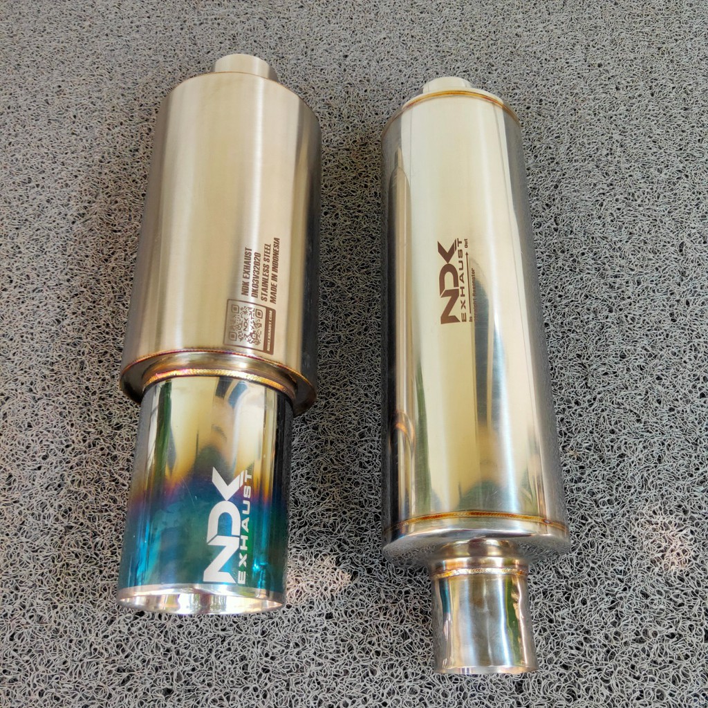 Knalpot Mobil Racing Knalpot NDK EXHAUST MUFFLER DK-03V3 Dan Resonator Hold Atau Straigh NDK EXHAUST