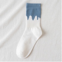 ⭐️𝐈𝐇𝐒 𝟔𝟏𝟎⭐️Kaos Kaki Pria Wanita Panjang Setinggi Betis Motif Catur New Fashion Korean Style Socks-Putih