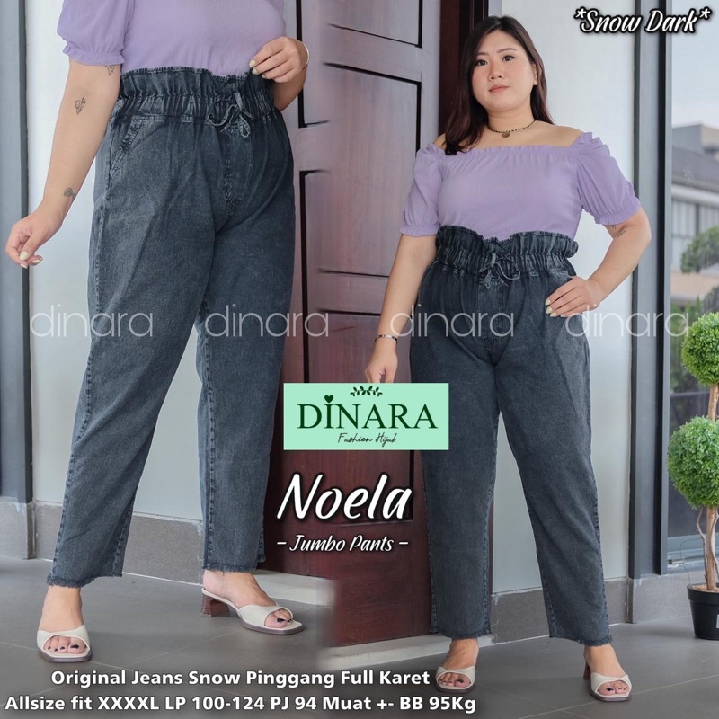 NOELA JUMBO PANTS JEANS BY DINARA (100% REAL PICT)