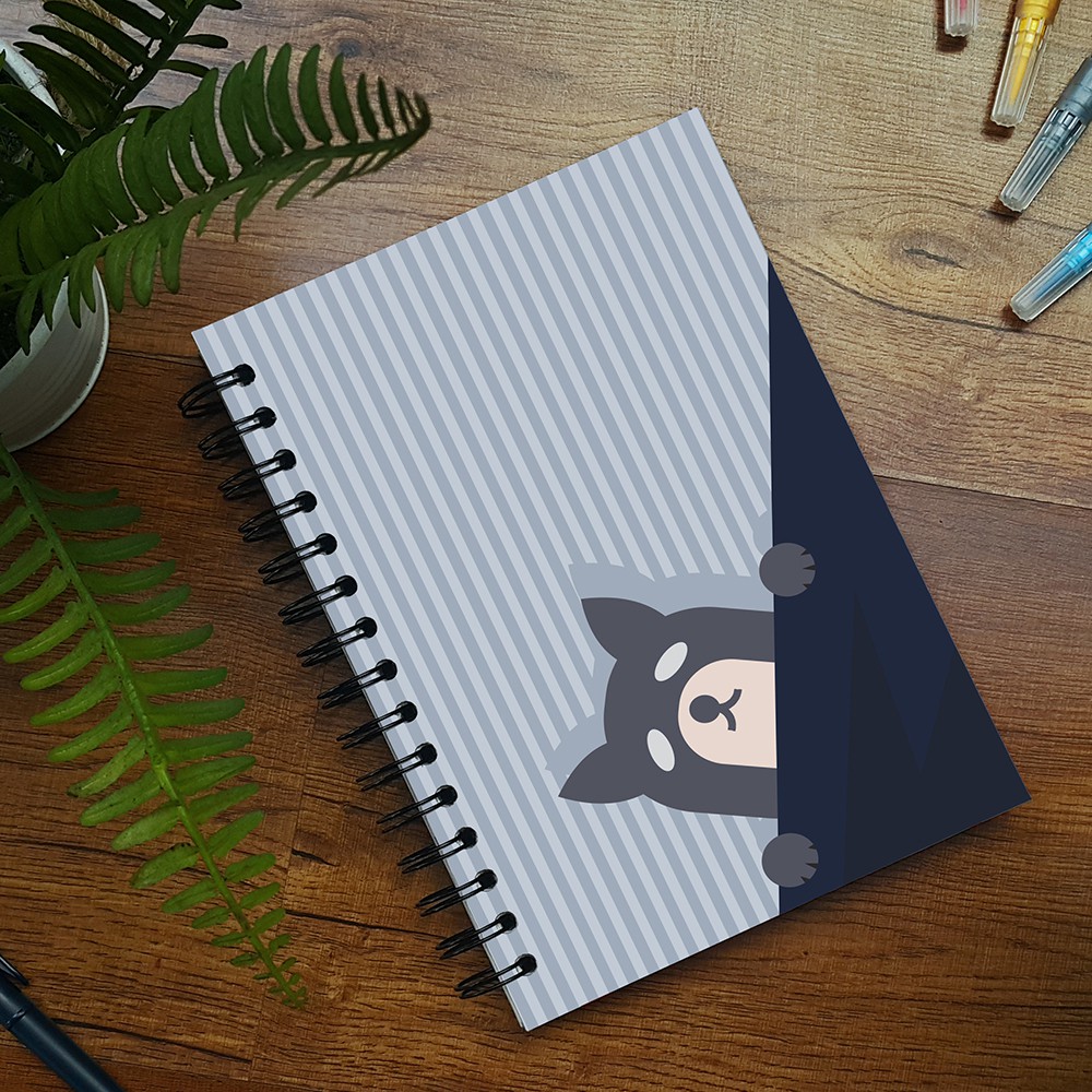 

Buku Agenda "Animal Dog" - Hard Cover Ring A5 Warna [Lokagenda Planner]