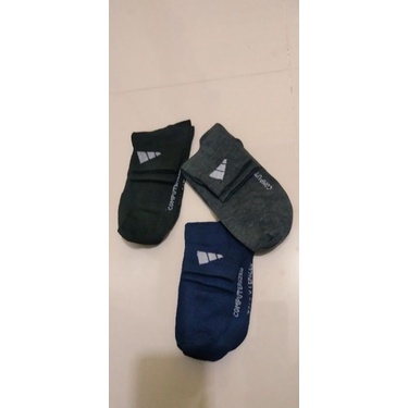 grosir!! ( 12 pasang ) kaos kaki sport Adidas pria dan wanita dewasa bahan tebal dan berkualitas