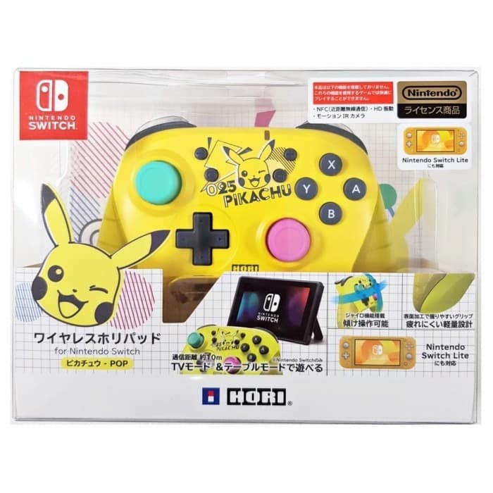 Nintendo Switch Lite Hori Horipad Wireless Pikachu - POP Yellow