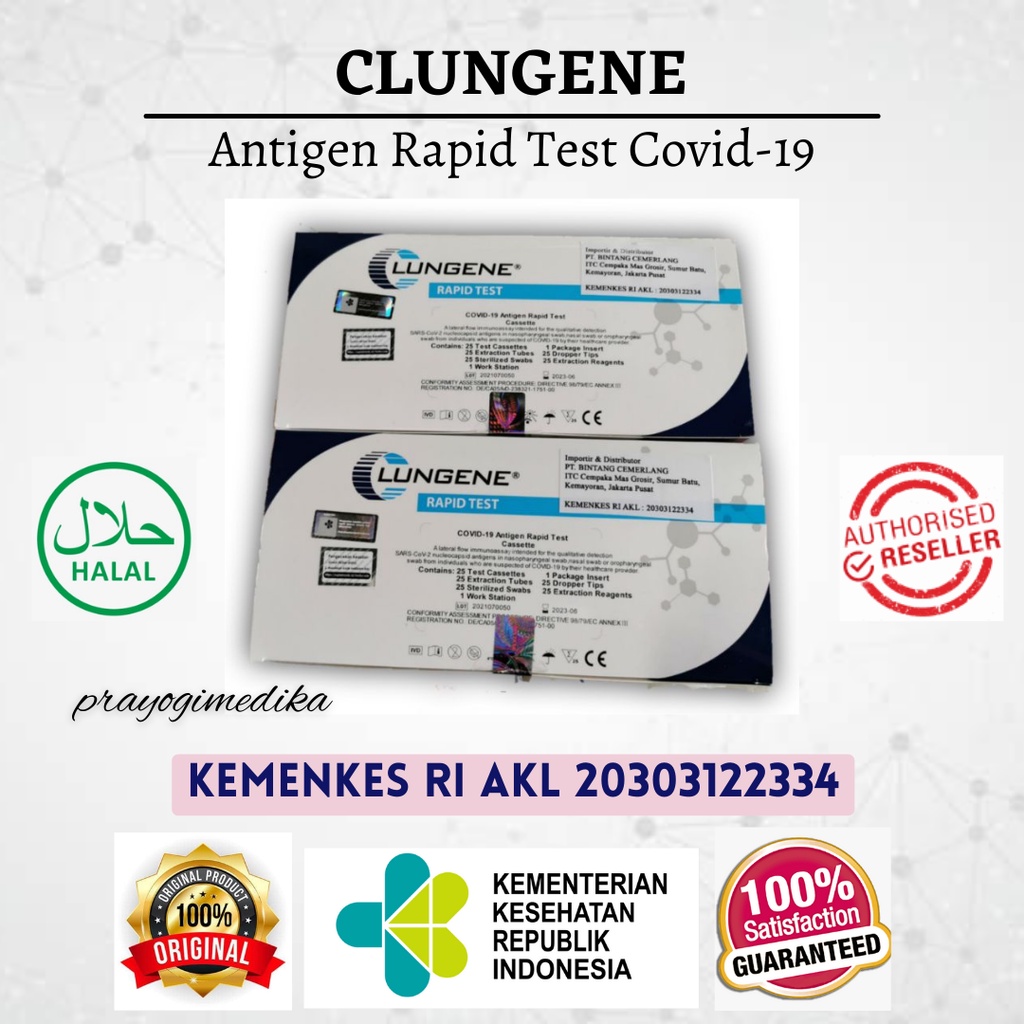 Jual Alat Rapid Test Antigen Clungene (SWAB) AKL KEMENKES Indonesia