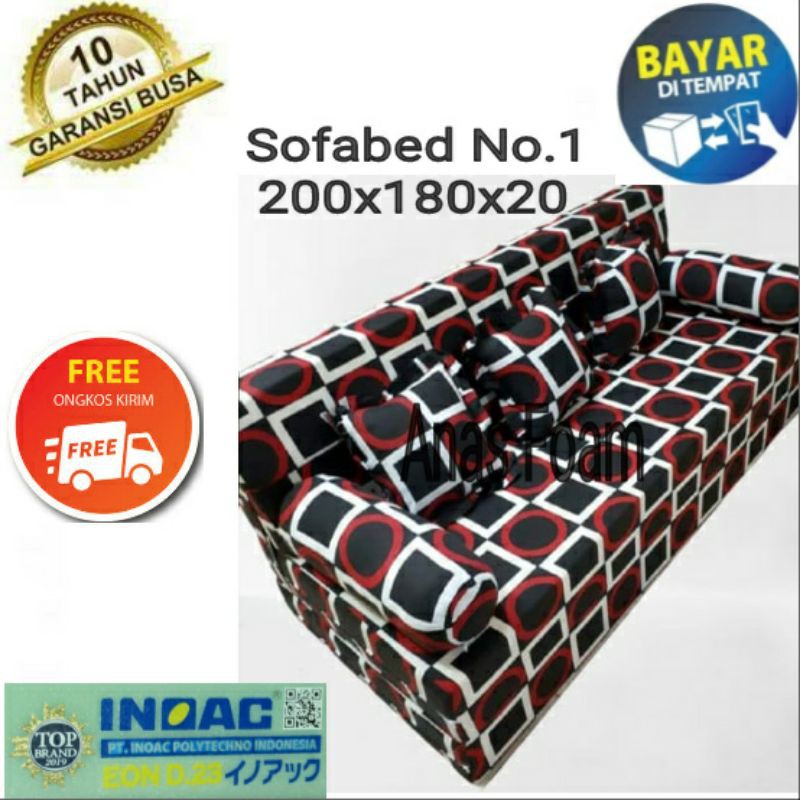 Sofabed Inoac Ukuran 200x180x20cm/Sofabed inoac no1/sofabed Busa Inoac/Sofa Bed Inoac