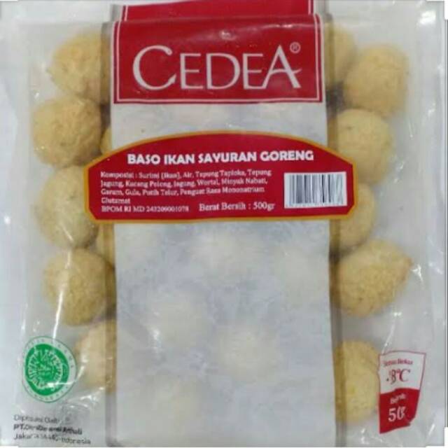 

Baso ikan sayuran goreng 500 gr