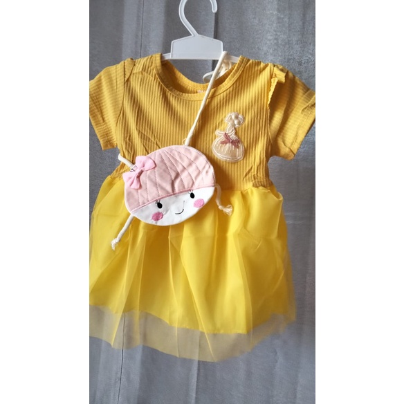 Dress Anak Perempuan Tutu Motif Polos