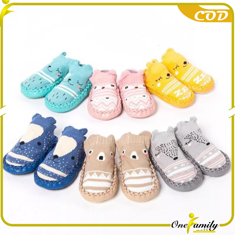 ONE 0002 Sepatu  Anak Bayi Baby  Prewalker Shoes Socks 