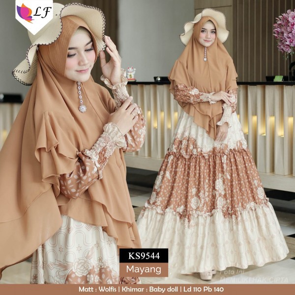 BAJU GAMIS SYARI MAYANG/BAJU MUSLIM/GAMIS SYARI/ABAYA/GAMIS SOLO