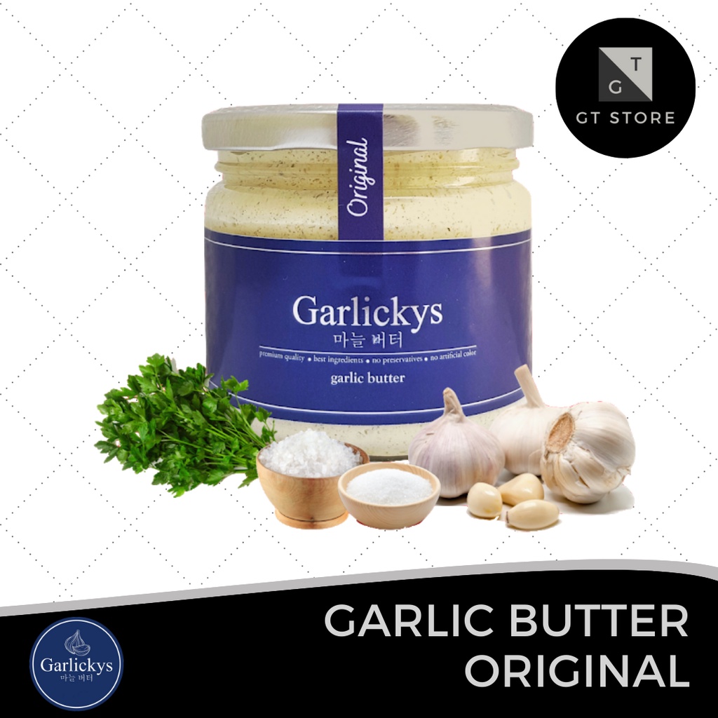 

Garlic & Herbs Butter Premium GARLICKYS ORIGINAL Garlic Butter Spread Garlic Butter Mpasi Garlic Butter Sauce Garlic Bread Garlic Powder Garlic Butter Bread Steak Garlic Butter Diet Butter Garlic Mpasi Bumbu Masak Bumbu Instan Siap Saji