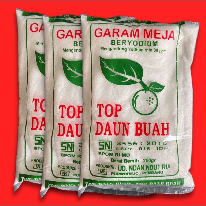 

⭐#kalamunastore⭐ Garam Meja Beryodium Top Buah Daun