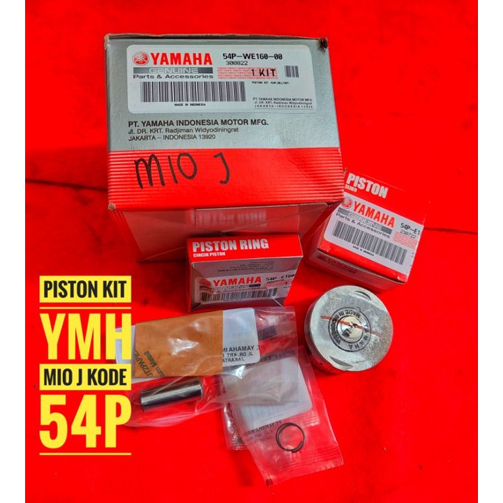 PISTON SEHER KIT 54P MIO J STD  ORIGINAL ORI YAMAHA YGP-BOYRENK RACING