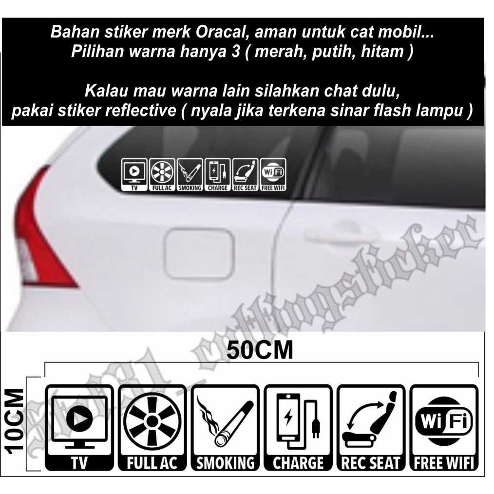 Stiker cutting samping kaca mobil, sticker kaca mobil