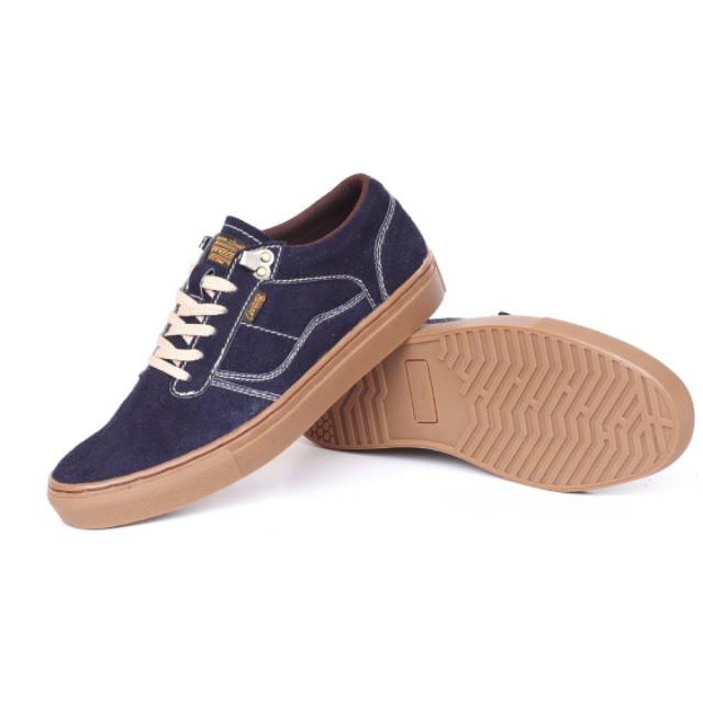 Sepatu Lokal Shoes Local Pride Cevany Gordon  Low Cut Navy Gum