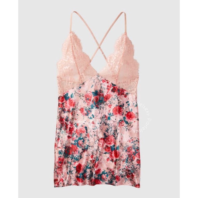 La Senza Chemise Satin Baju Tidur Wanita Size L 11195892