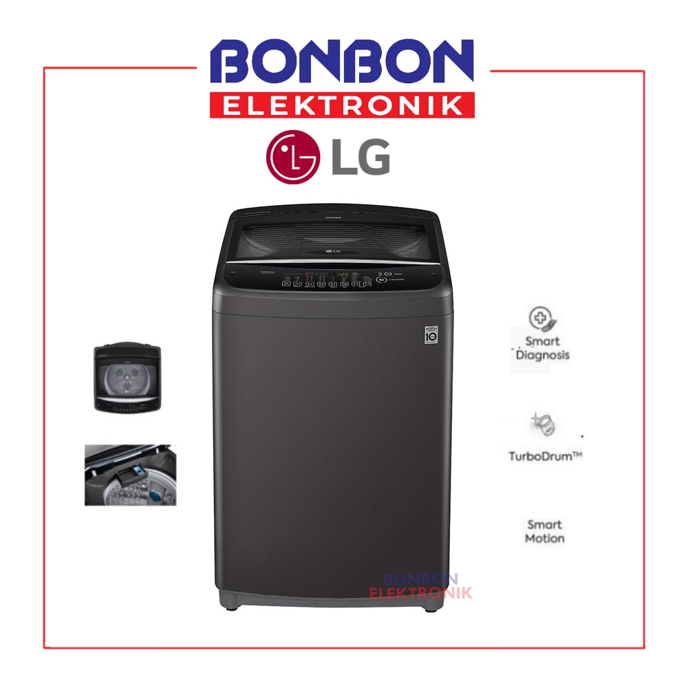 LG Mesin Cuci 1 Tabung 18KG T2518VSAB / T 2518 VSAB Smart Inverter