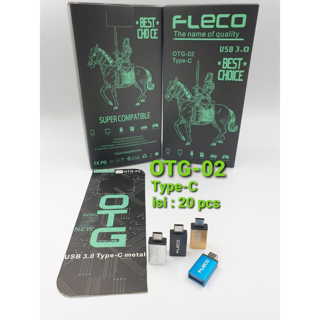 NEW~FLECO OTG-02 Metal Type-C High Speed USB TypeC to USB 3.0 Flash Driver